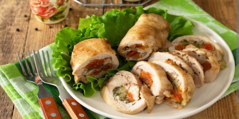 طرز تهیه رولت مرغ ساده