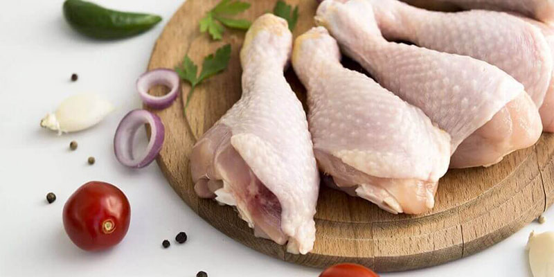 مرغ تازه بسته‌بندی شده